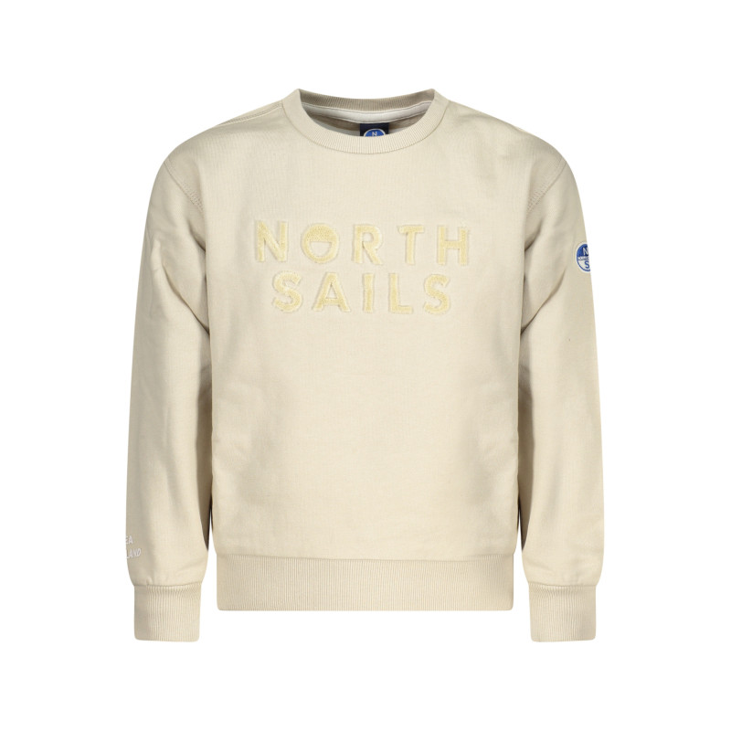 SUDADERA CON CREMALLERA PARA NIÑOS NORTH SAILS, BEIGE