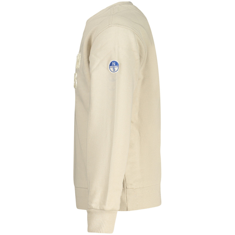 SUDADERA CON CREMALLERA PARA NIÑOS NORTH SAILS, BEIGE