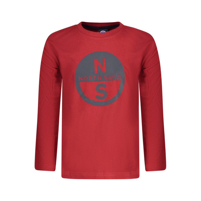 CAMISETA DE MANGA LARGA PARA NIÑOS NORTH SAILS, ROJA