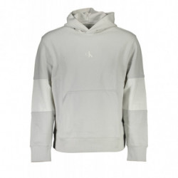SUDADERA CALVIN KLEIN SIN CREMALLERA GRIS HOMBRE