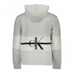 SUDADERA CALVIN KLEIN SIN CREMALLERA GRIS HOMBRE