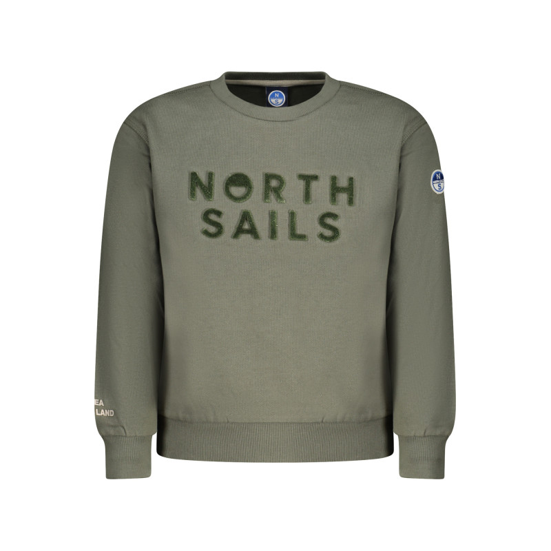 SUDADERA INFANTIL CON CREMALLERA NORTH SAILS, VERDE