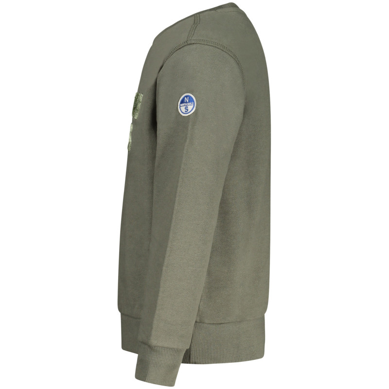 SWEAT-SHIRT FERMETURE ÉCLAIR POUR ENFANTS NORTH SAILS, VERT