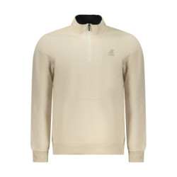 SWEAT-SHIRT BEIGE À FERMETURE ÉCLAIR POUR HOMME US GRAND