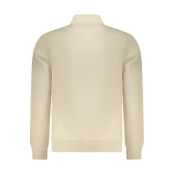 SWEAT-SHIRT BEIGE À FERMETURE ÉCLAIR POUR HOMME US GRAND