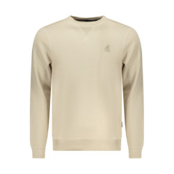 SWEAT-SHIRT BEIGE À FERMETURE ÉCLAIR POUR HOMME US GRAND
