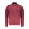 US GRAND Herren-Sweatshirt mit Reißverschluss, rot