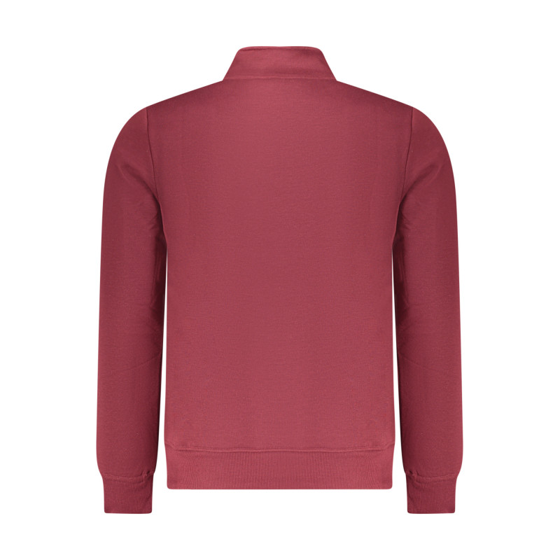 US GRAND Herren-Sweatshirt mit Reißverschluss, rot