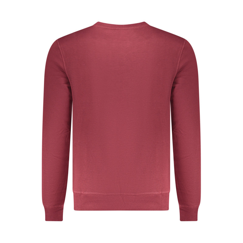 SWEAT-SHIRT ROUGE À FERMETURE ÉCLAIR POUR HOMME US GRAND