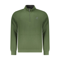SWEAT-SHIRT VERT À FERMETURE ÉCLAIR POUR HOMME US GRAND