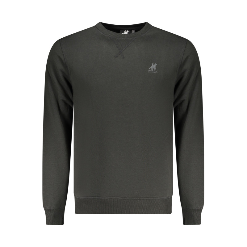SWEAT-SHIRT NOIR À FERMETURE ÉCLAIR POUR HOMME US GRAND