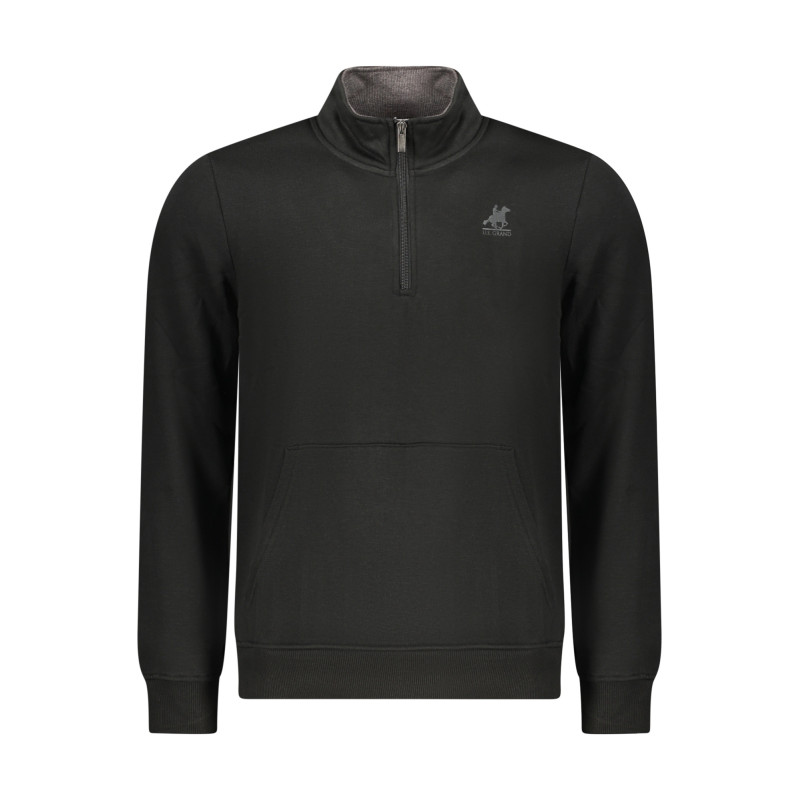 US GRAND MEN'S BLACK ZIP-UP SWEATSHIRT