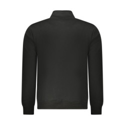 SWEAT-SHIRT NOIR À FERMETURE ÉCLAIR POUR HOMME US GRAND
