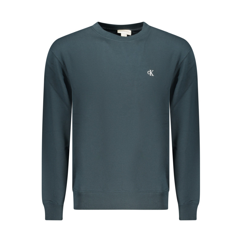 CALVIN KLEIN MEN'S BLUE ZIP-UP SWEATSHIRT