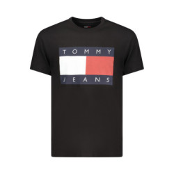 TOMMY HILFIGER HERREN-T-SHIRT MIT KURZEN ÄRMELN, SCHWARZ
