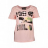 T-SHIRT MANCHES COURTES SILVIAN HEACH FEMME ROSE