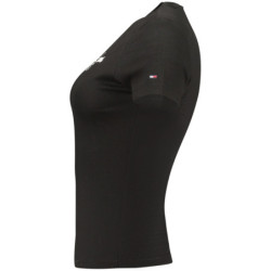 TOMMY HILFIGER T-SHIRT MANICHE CORTE DONNA NERO