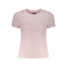 TOMMY HILFIGER T-SHIRT MANICHE CORTE DONNA ROSA