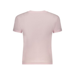 TOMMY HILFIGER DAMEN-T-SHIRT IN PINK MIT KURZEN ÄRMELN