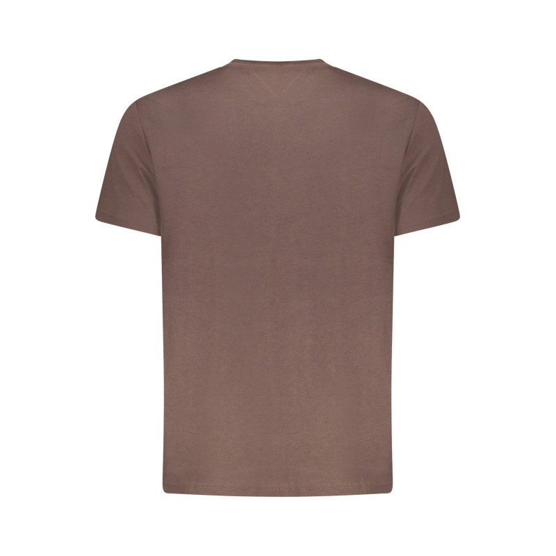 Camiseta de manga corta para hombre Tommy Hilfiger, color marrón