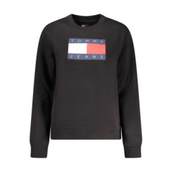 SUDADERA NEGRA CON CREMALLERA PARA MUJER DE TOMMY HILFIGER