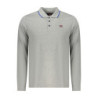 NORWAY 1963 POLO MANICHE LUNGHE UOMO GRIGIO