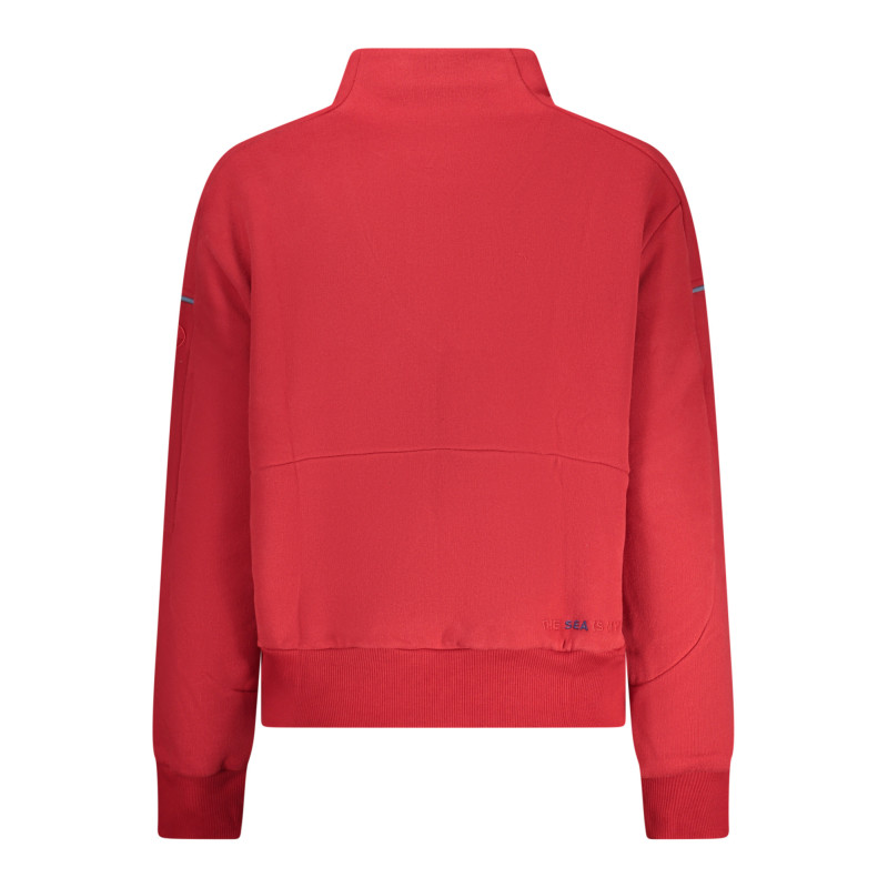 SUDADERA ROJA CON CREMALLERA PARA MUJER DE NORTH SAILS