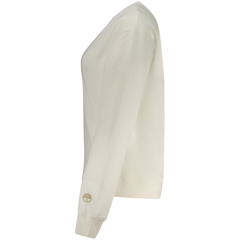 Sweat-shirt zippé blanc pour femme North Sails