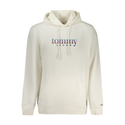 TOMMY HILFIGER MEN'S ZIP-UP SWEATSHIRT WHITE