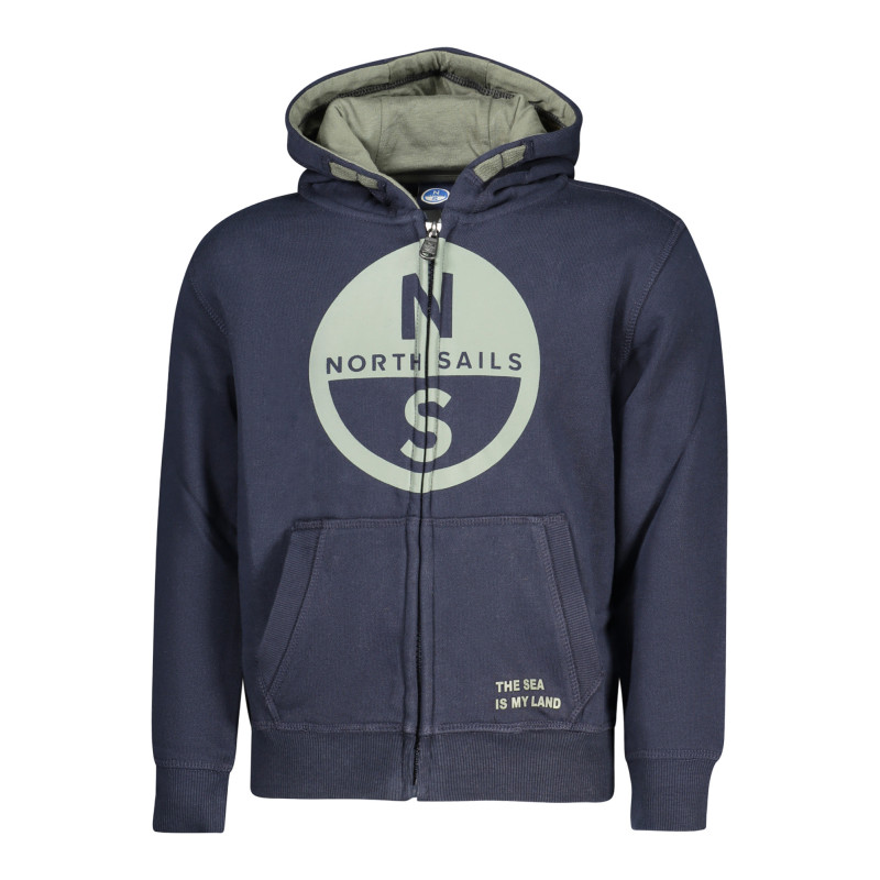 NORTH SAILS CHILDREN'S BLUE ZIP-UP SWEATSHIRT