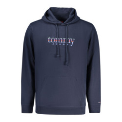 TOMMY HILFIGER MEN'S BLUE ZIP-UP SWEATSHIRT