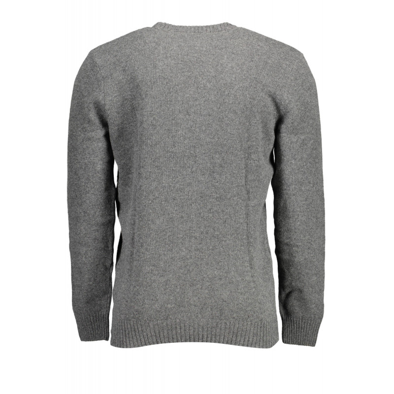 US GRAUER POLOSWEATER FÜR HERREN