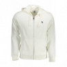 US HERREN POLO SWEATSHIRT MIT REISSVERSCHLUSS WEIß