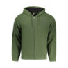 US GRAND MEN'S GREEN ZIP-UP SWEATSHIRT