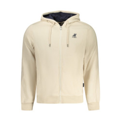SUDADERA BEIGE CON CREMALLERA PARA HOMBRE US GRAND