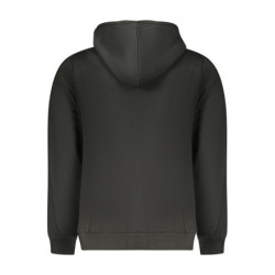 US GRAND Herren-Sweatshirt mit Reißverschluss, schwarz