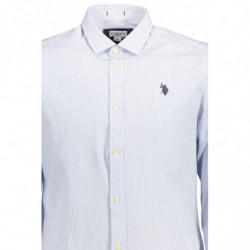 POLO US MANCHES LONGUES HOMME BLEU CLAIR