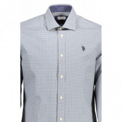 POLO US MANCHES LONGUES HOMME BLEU CLAIR