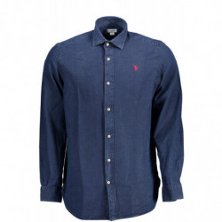 POLO US MANCHES LONGUES HOMME BLEU