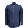 POLO US MANCHES LONGUES HOMME BLEU