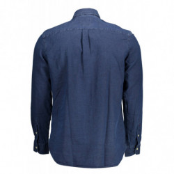 POLO US MANCHES LONGUES HOMME BLEU