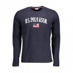US POLO T-SHIRT LONG SLEEVE MAN BLUE