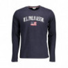 T-SHIRT US POLO MANCHES LONGUES HOMME BLEU