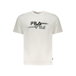 T-shirt blanc à manches courtes FILA pour homme