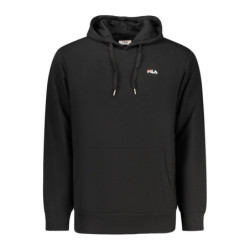 FILA Herren-Sweatshirt mit Reißverschluss, schwarz