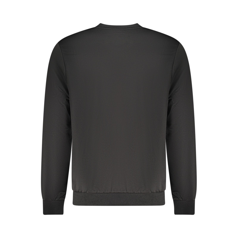 SUDADERA FILA NEGRA CON CREMALLERA PARA HOMBRE