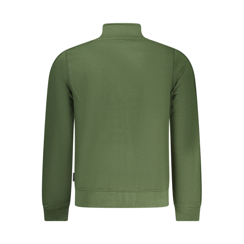 U.S. GRAND FELPA CON ZIP UOMO VERDE
