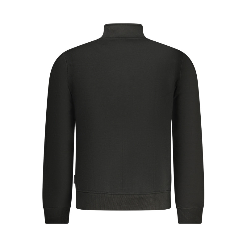 SUDADERA NEGRA CON CREMALLERA PARA HOMBRE US GRAND