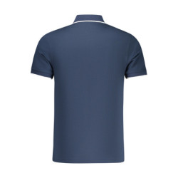 BOSS POLO MANICHE CORTE UOMO BLU