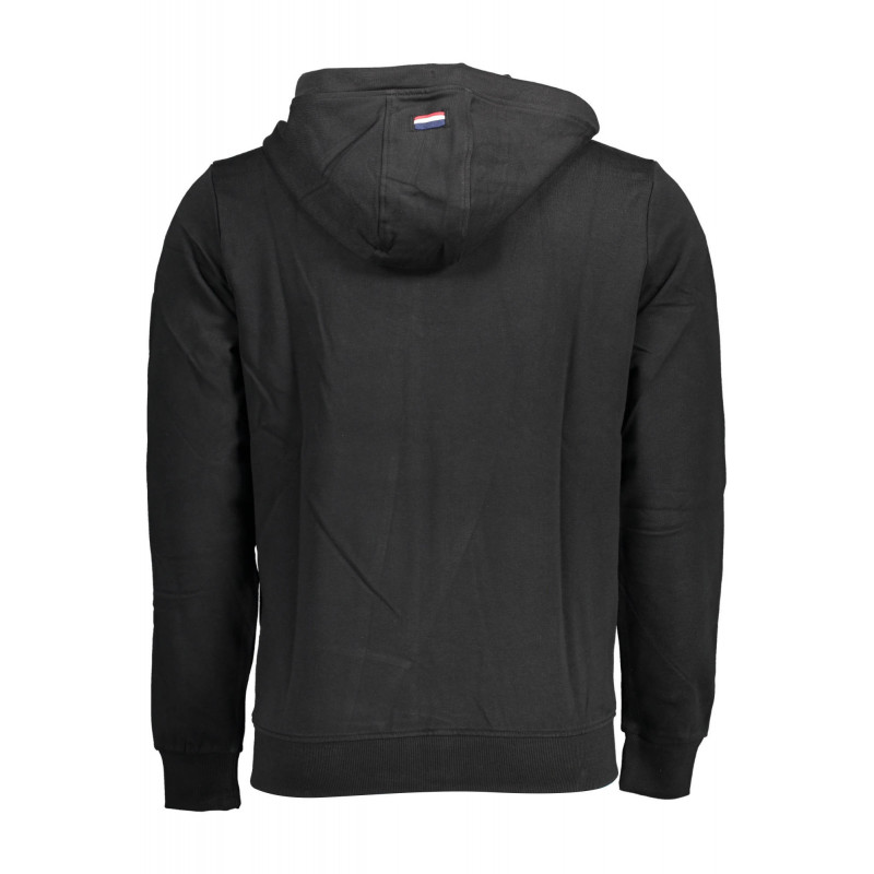 SUDADERA POLO US CON CREMALLERA HOMBRE NEGRO